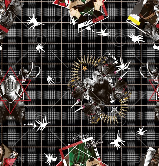 男装满版花印花华亿平台图片