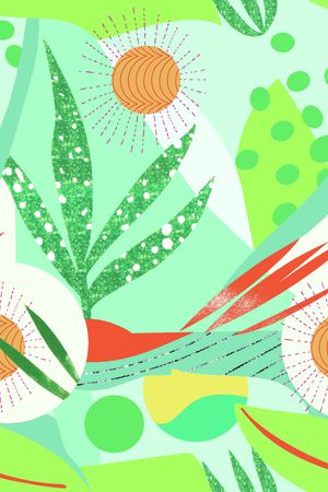 抽象花卉印花华亿平台图片