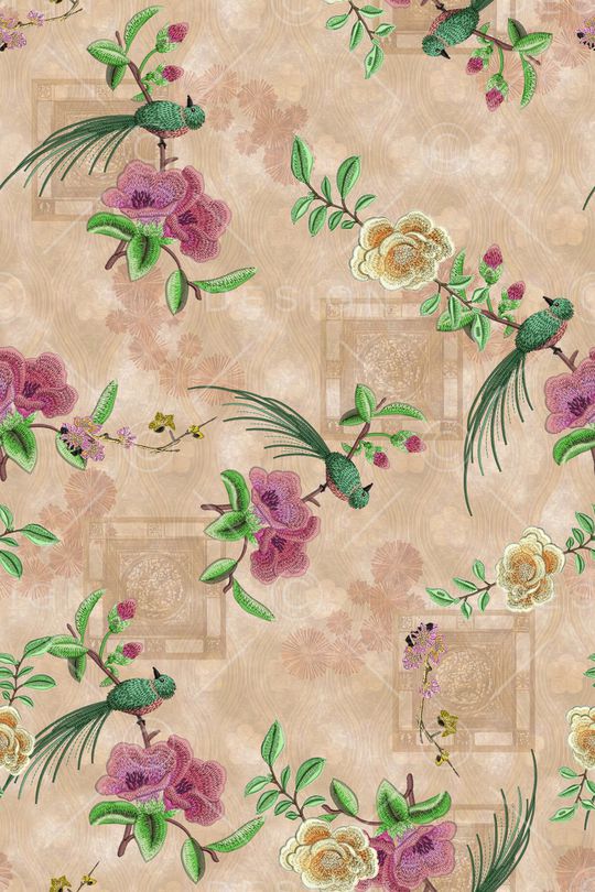 旗袍印花华亿平台图片