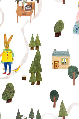 绿植树叶印花华亿平台图片