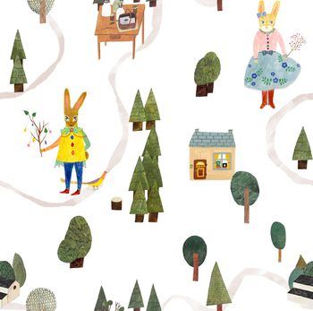 绿植树叶印花华亿平台图片