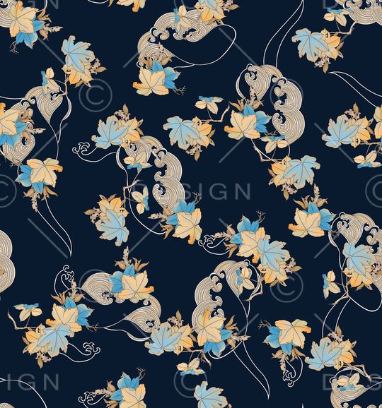 连衣裙印花华亿平台图片