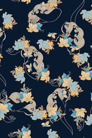 连衣裙印花华亿平台图片