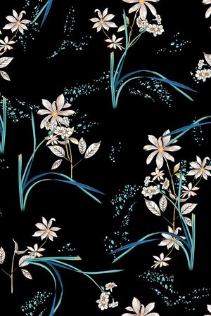 连衣裙印花华亿平台图片