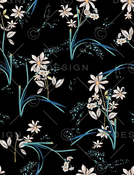 连衣裙印花华亿平台图片