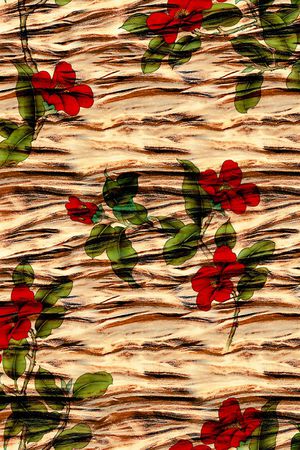 连衣裙印花华亿平台图片