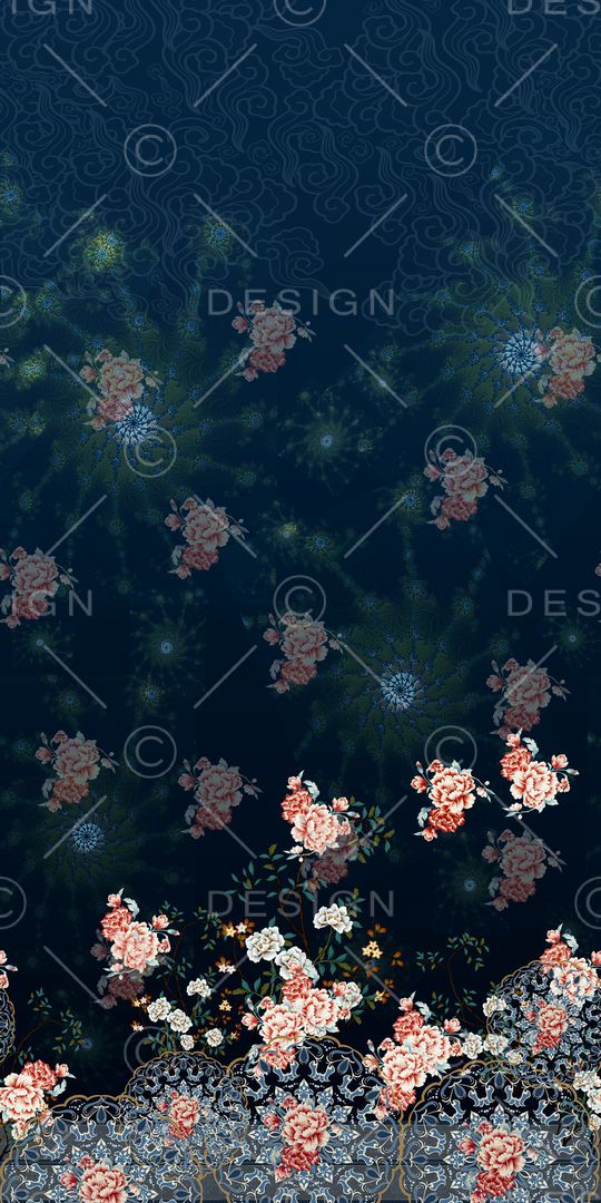 女装定位花印花华亿平台图片