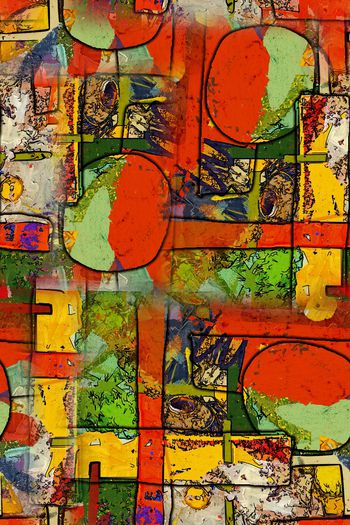 几何印花华亿平台图片