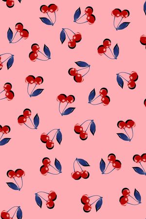 樱桃印花华亿平台图片