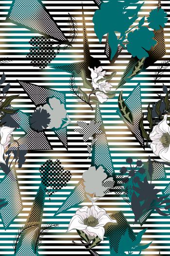 几何印花华亿平台图片