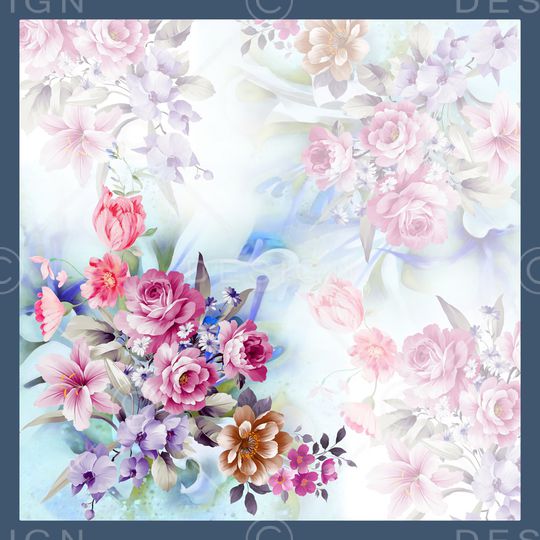 方巾印花华亿平台图片