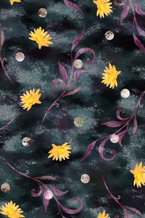 绿植树叶印花华亿平台图片