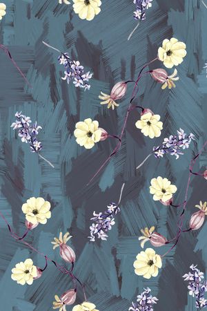 绿植树叶印花华亿平台图片