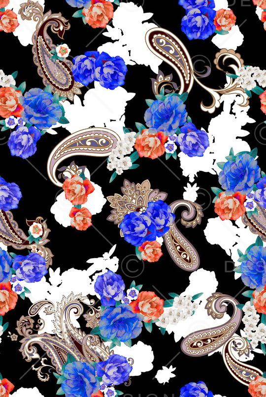 复古印花华亿平台图片