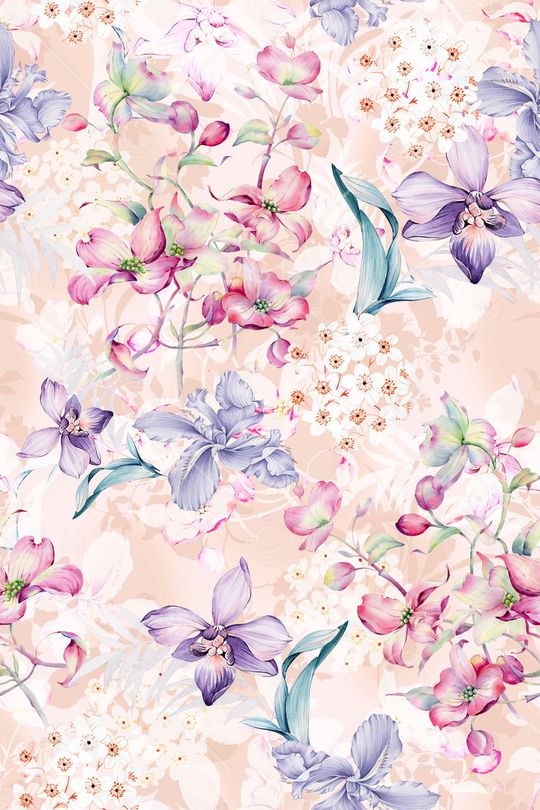 花卉印花华亿平台图片