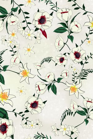 绿植树叶印花华亿平台图片