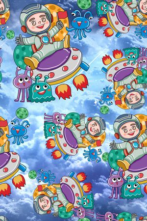 蓝色印花华亿平台图片