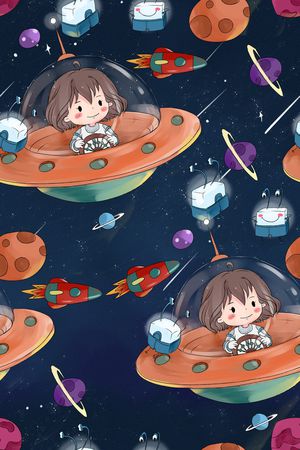 蓝色印花华亿平台图片