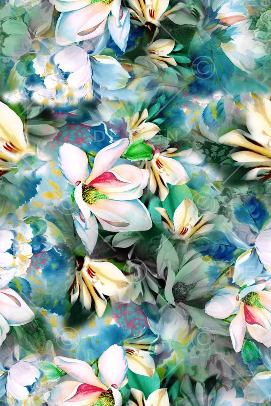 绿植树叶印花华亿平台图片