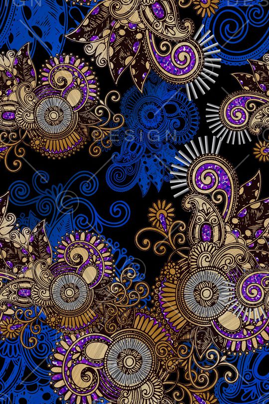 佩斯利印花华亿平台图片