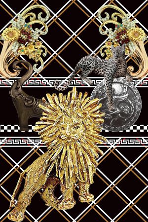 动物花卉印花华亿平台图片