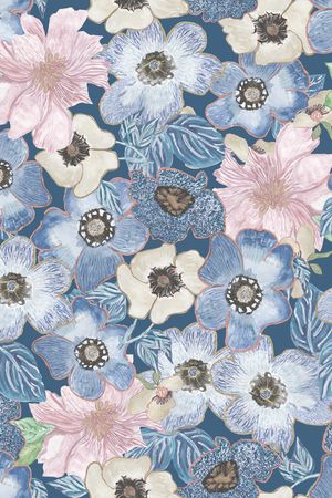 鲜花印花华亿平台图片