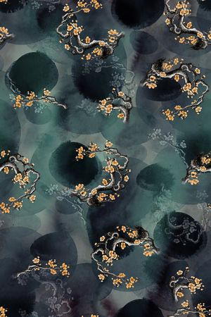 水墨风印花华亿平台图片