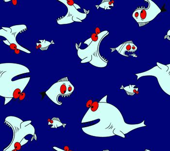 鲨鱼印花华亿平台图片