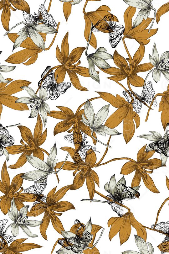 抽象花卉印花华亿平台图片