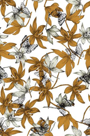 抽象花卉印花华亿平台图片