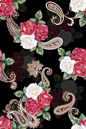 复古印花华亿平台图片