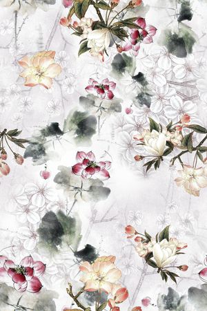 旗袍印花华亿平台图片