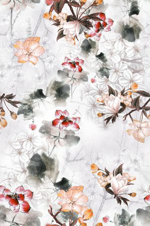 旗袍印花华亿平台图片