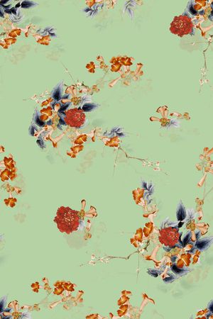 旗袍印花华亿平台图片