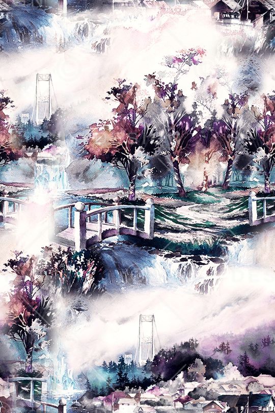 旗袍印花华亿平台图片