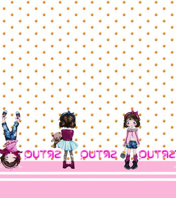 可爱女孩印花华亿平台图片