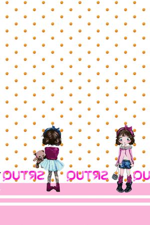 可爱女孩印花华亿平台图片