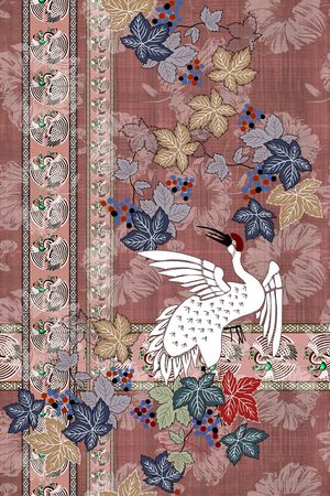 动物花卉印花华亿平台图片