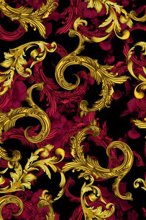 宫廷风印花华亿平台图片