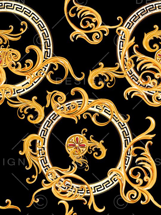 宫廷风印花华亿平台图片