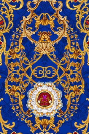 宫廷风印花华亿平台图片