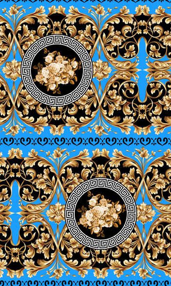 宫廷风印花华亿平台图片