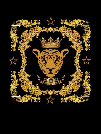 胸前独幅印花华亿平台图片