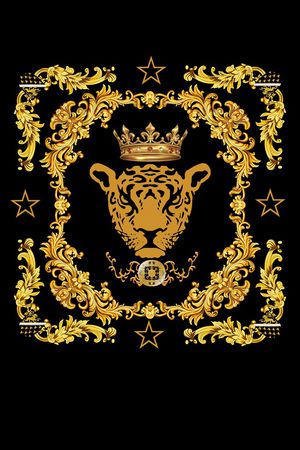 胸前独幅印花华亿平台图片