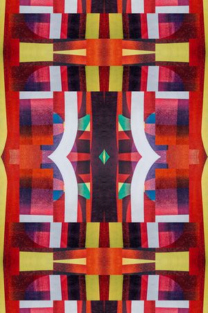 几何印花华亿平台图片