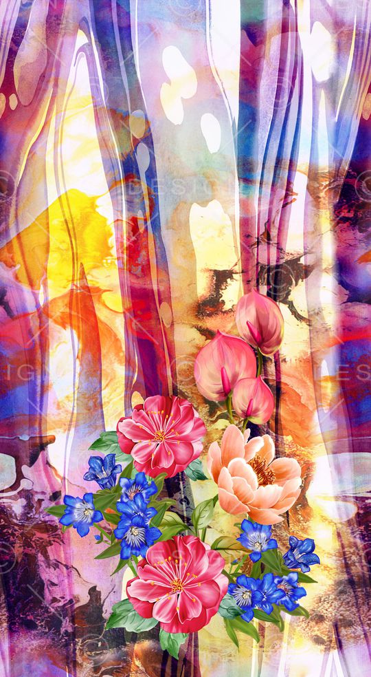 定位花印花华亿平台图片