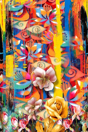 定位花印花华亿平台图片