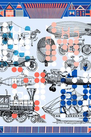 丝巾定位花印花华亿平台图片