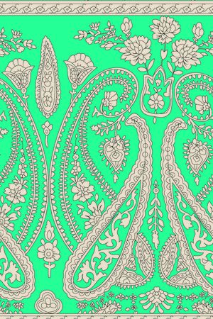 丝巾定位花印花华亿平台图片