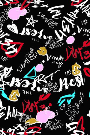 涂鸦印花华亿平台图片